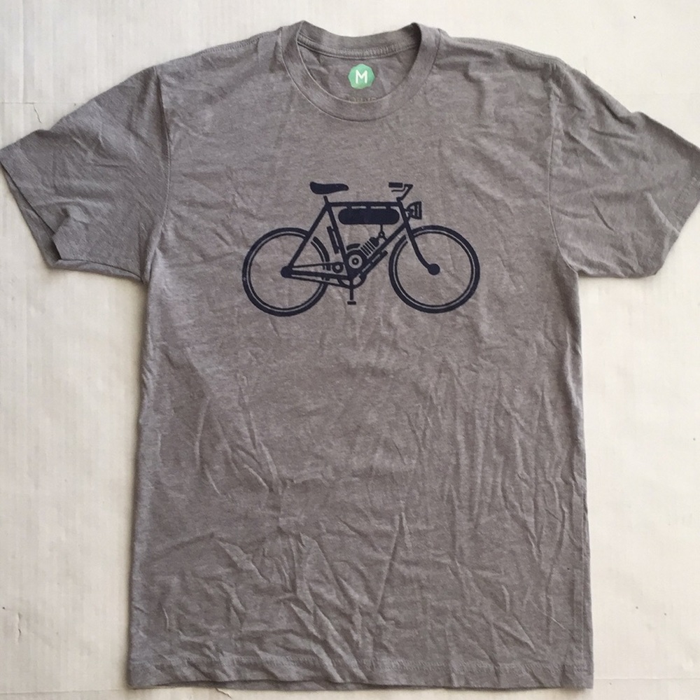 Hipster early motorcycle graphic T-shirt
